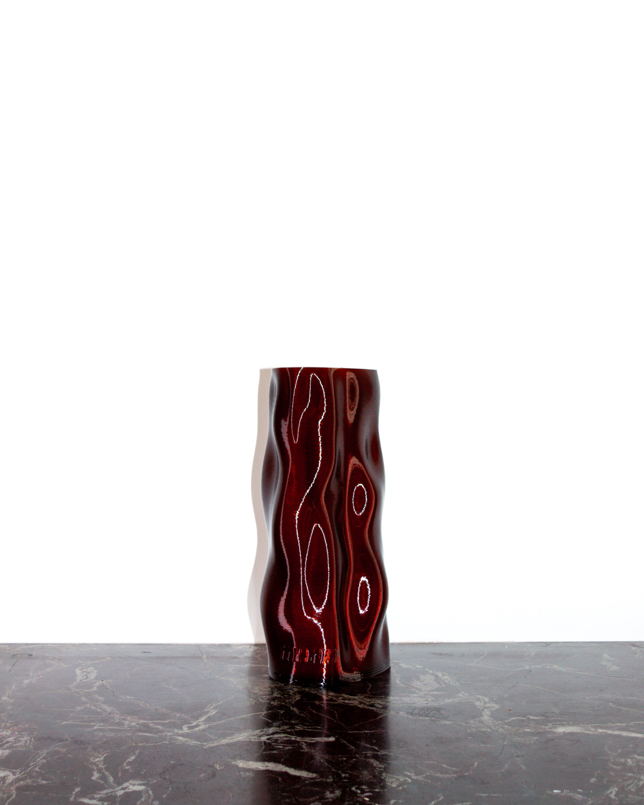 Tall Magma Vase / Amber